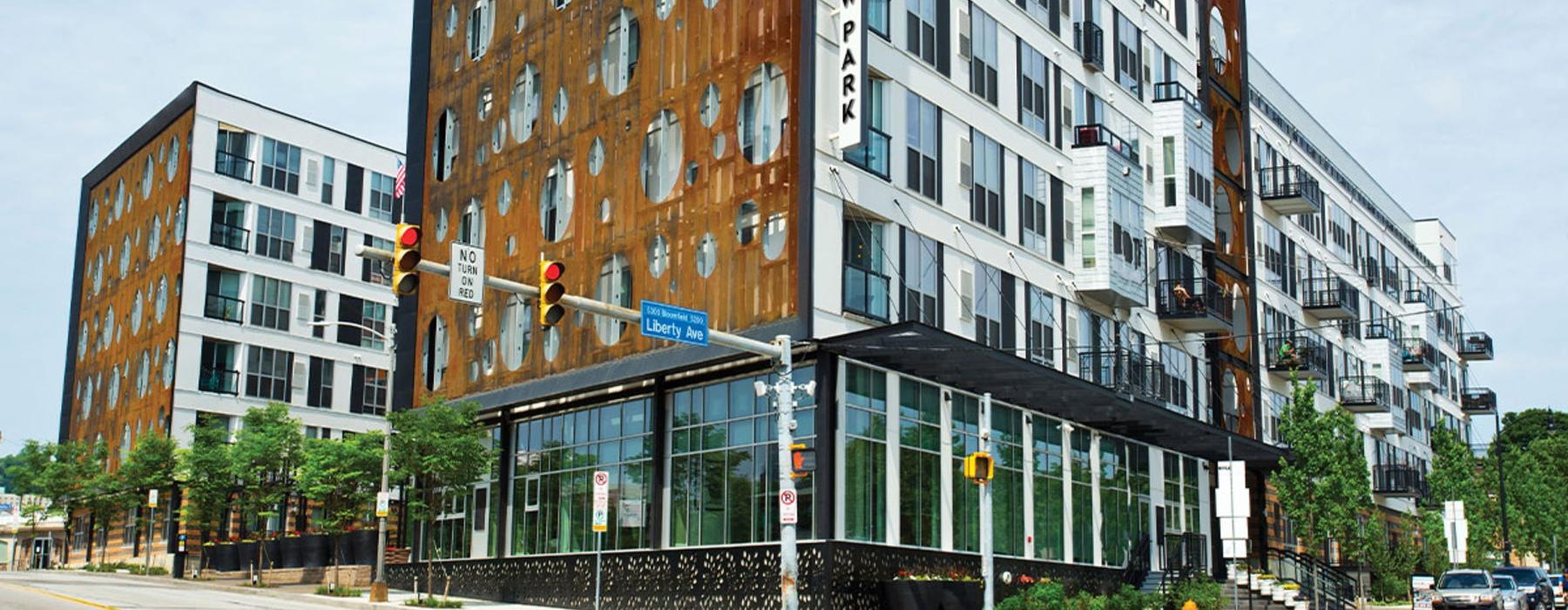 a large building with many windows