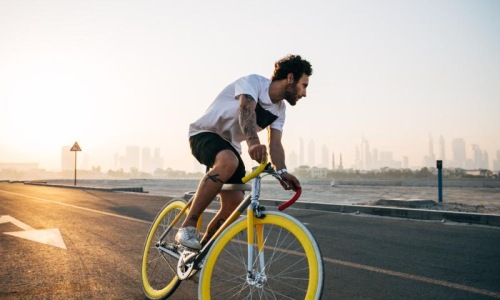 Find your perfect fit at Albion at Morrow Park a man riding a bicycle on a road