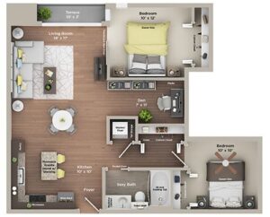 2 bedroom apartment for rent