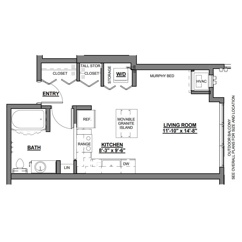 0 bedroom apartment for rent